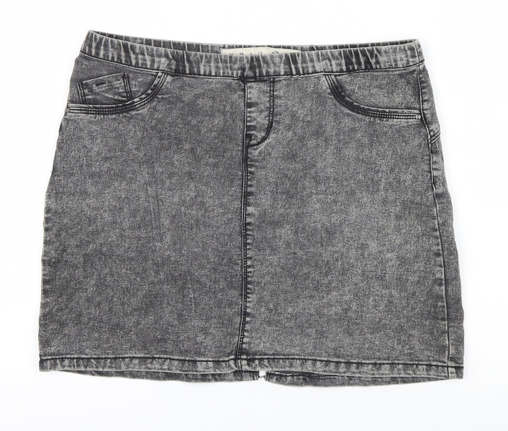 Denim Co. Womens Grey  Denim Straight & Pencil Skirt Size 10