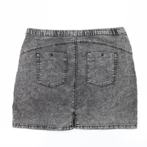 Denim Co. Womens Grey  Denim Straight & Pencil Skirt Size 10