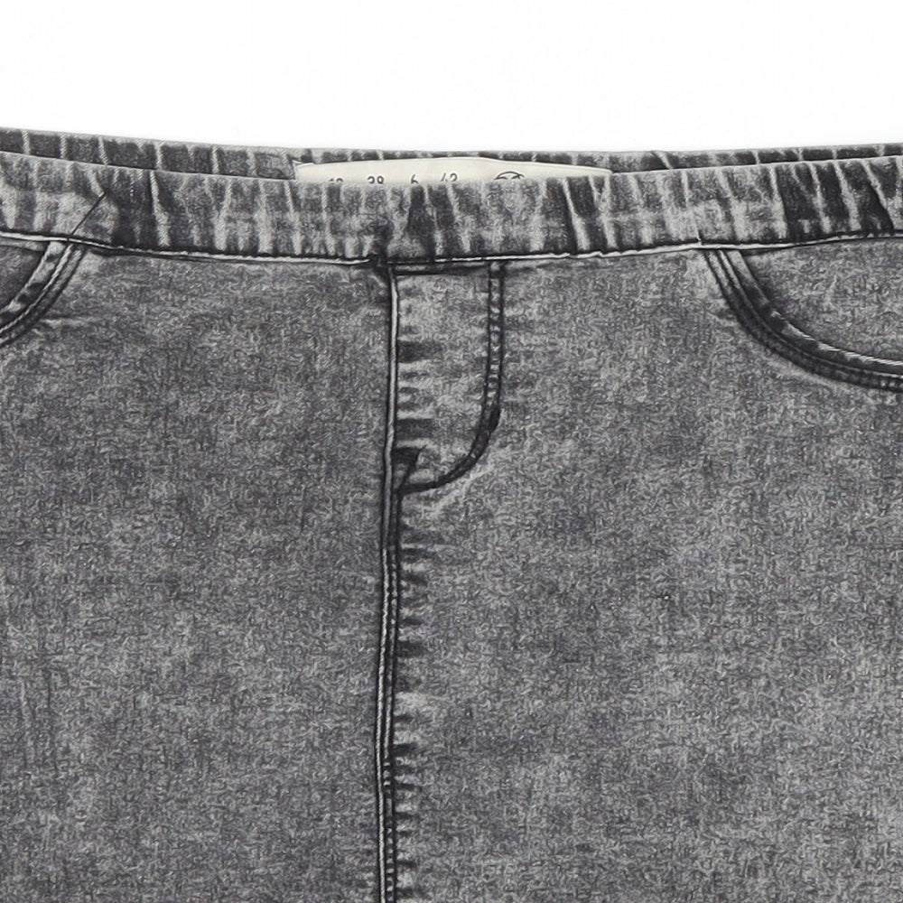 Denim Co. Womens Grey  Denim Straight & Pencil Skirt Size 10