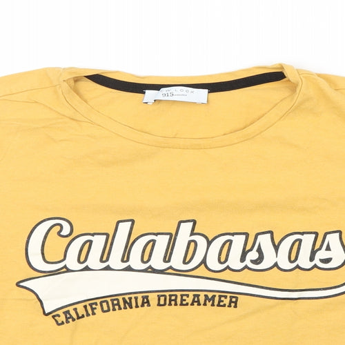 New Look Girls Yellow   Basic T-Shirt Size S