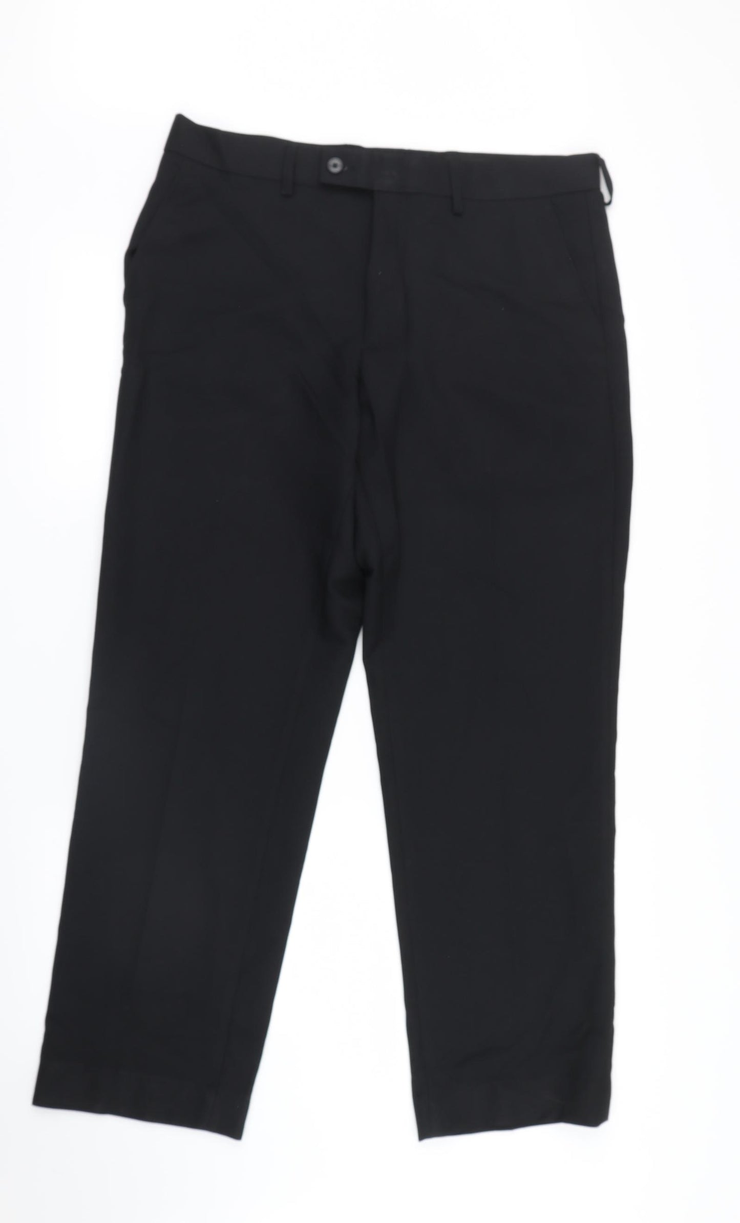 F&F Mens Black   Trousers  Size 34 in L29 in