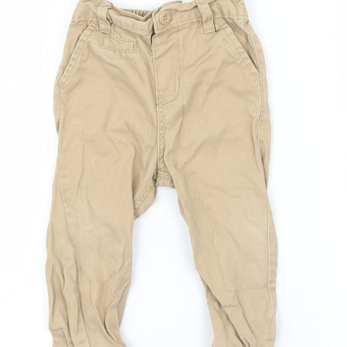 Little Rebel Boys Beige   Capri Trousers Size 18-24 Months