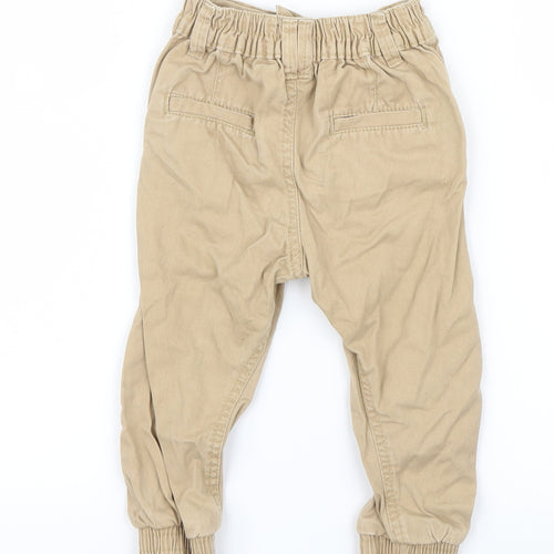 Little Rebel Boys Beige   Capri Trousers Size 18-24 Months