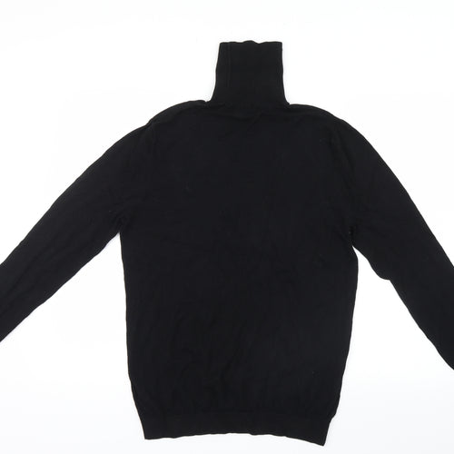ASOS Mens Black  Knit Pullover Jumper Size M