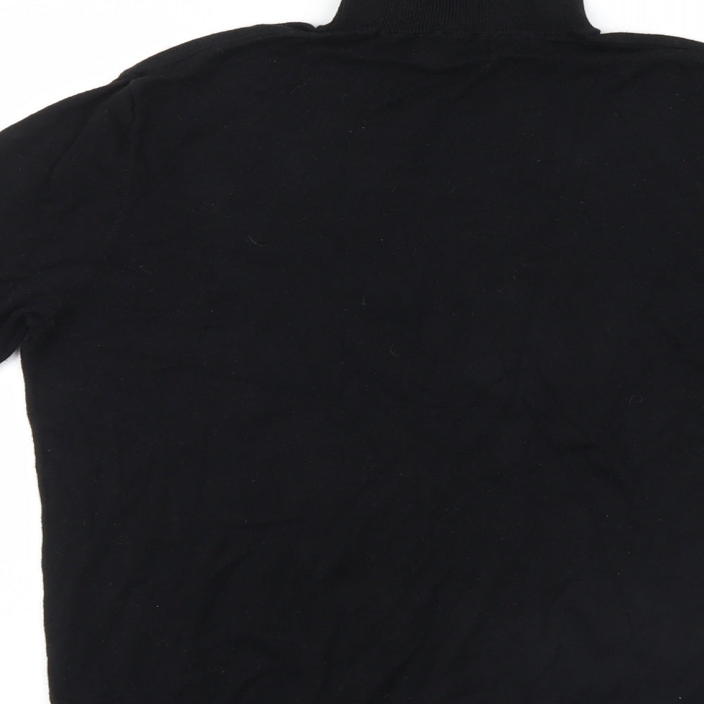 ASOS Mens Black  Knit Pullover Jumper Size M