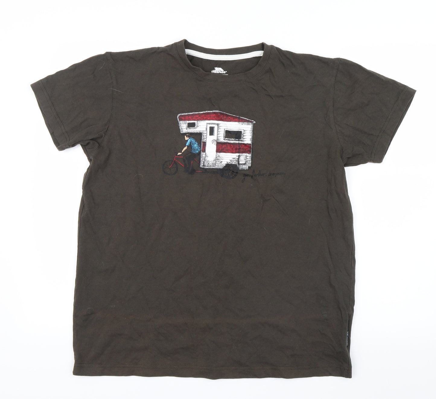 Trespass Mens Green    T-Shirt Size S