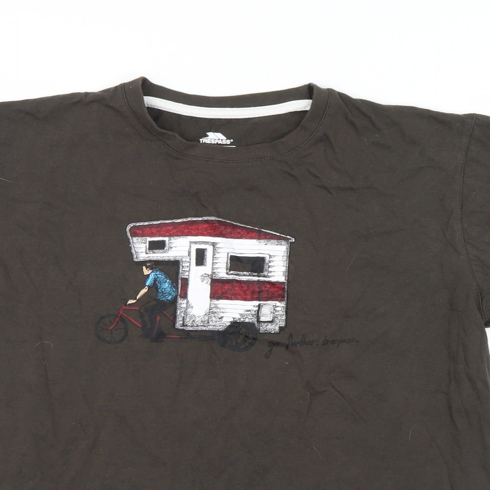 Trespass Mens Green    T-Shirt Size S