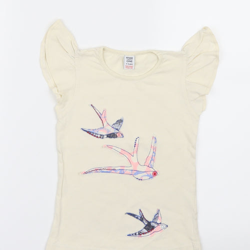 Store Twenty One Girls Ivory   Basic T-Shirt Size 3-4 Years