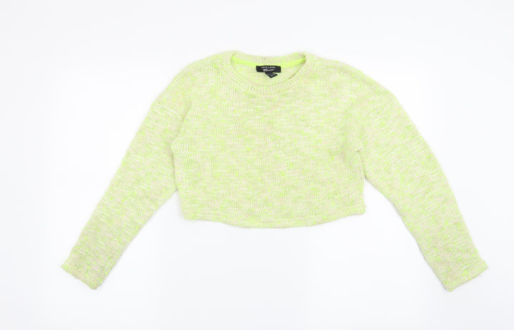 New Look Girls Yellow Pullover Jumper Size 12-13 Years