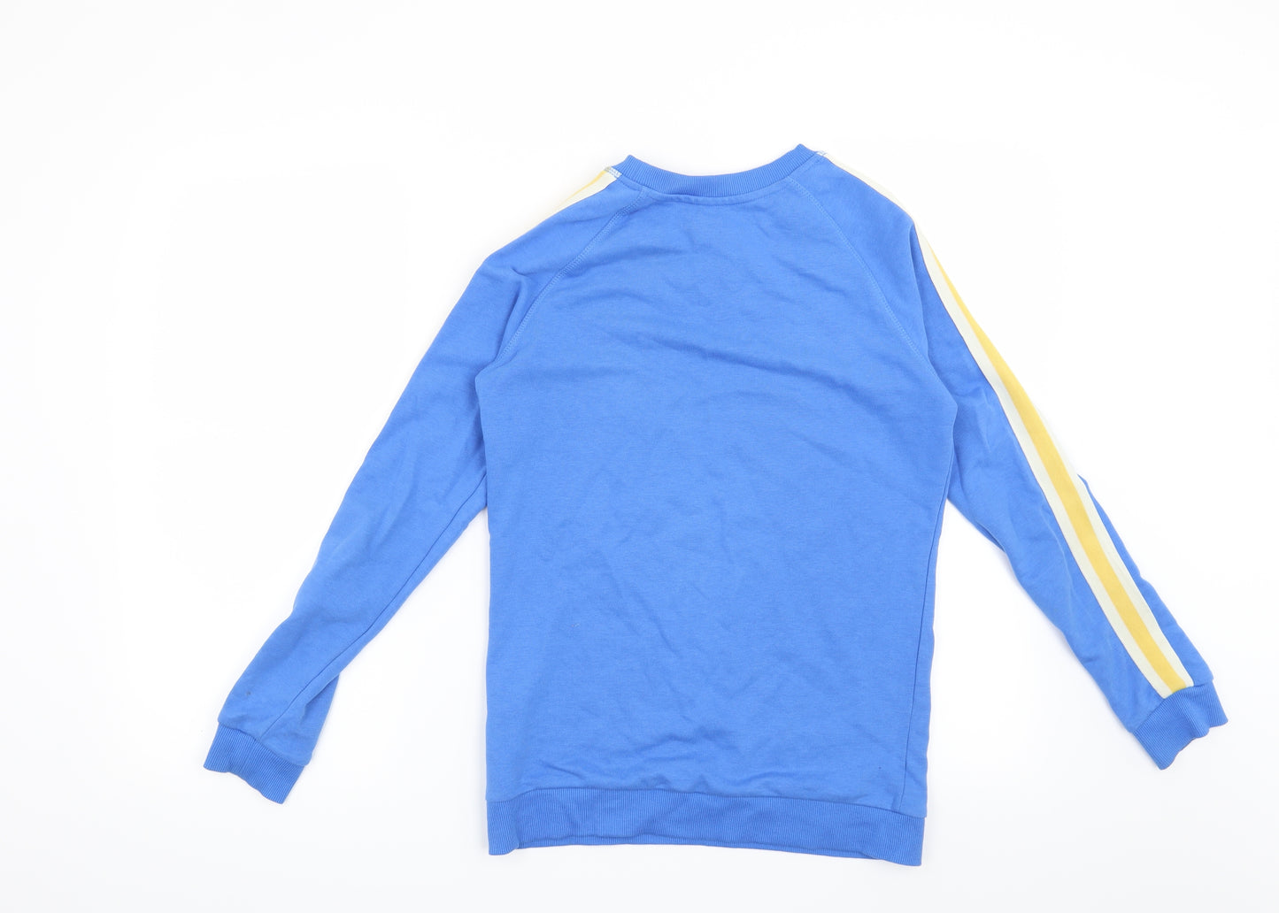Marks and Spencer Boys Blue Striped  Pullover Sweatshirt Size 12-13 Years