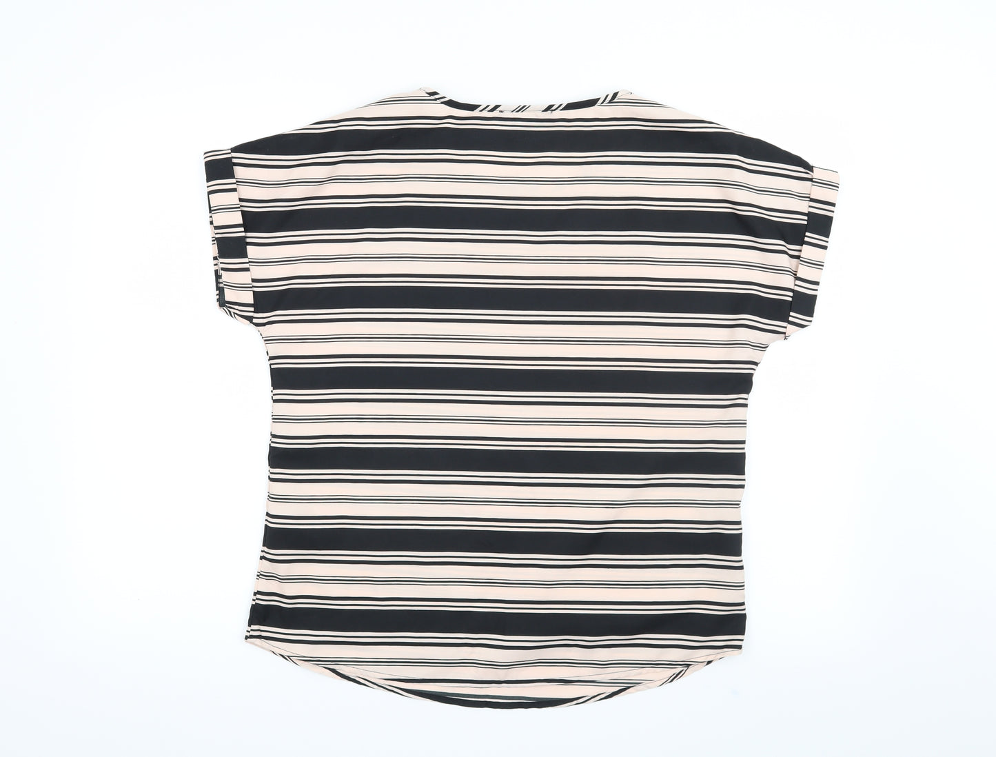 Atmosphere Womens Pink Striped  Basic Blouse Size 12