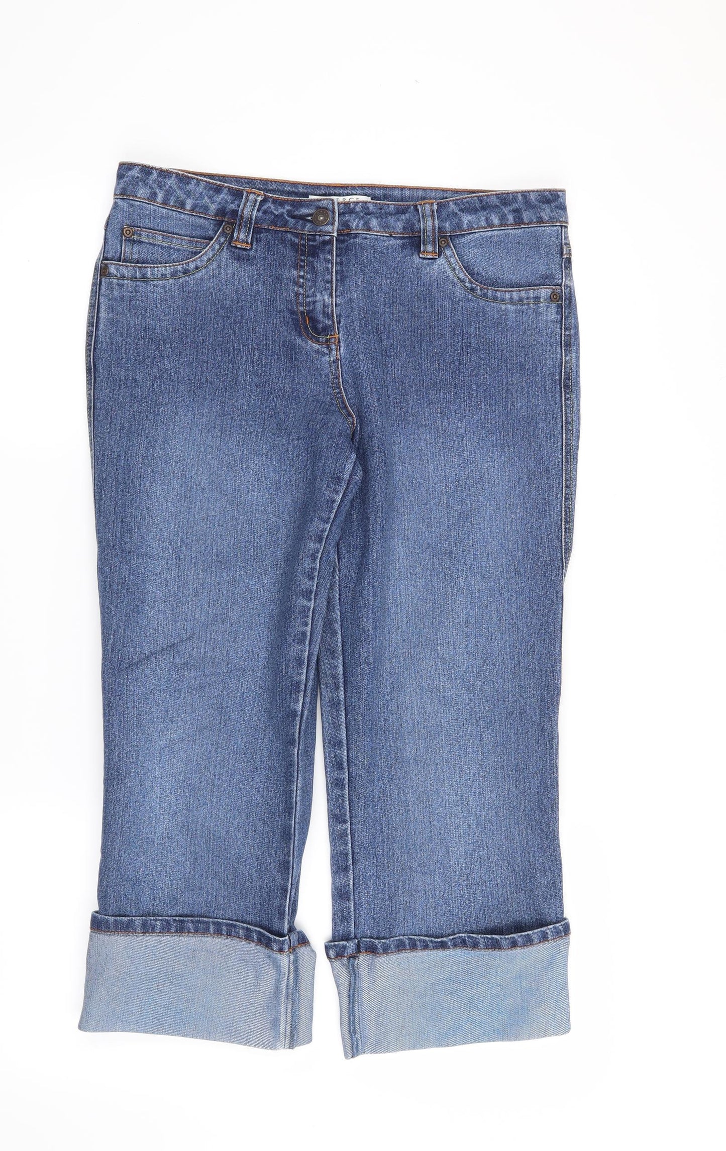 George Womens Blue   Cropped Jeans Size 12 L22 in