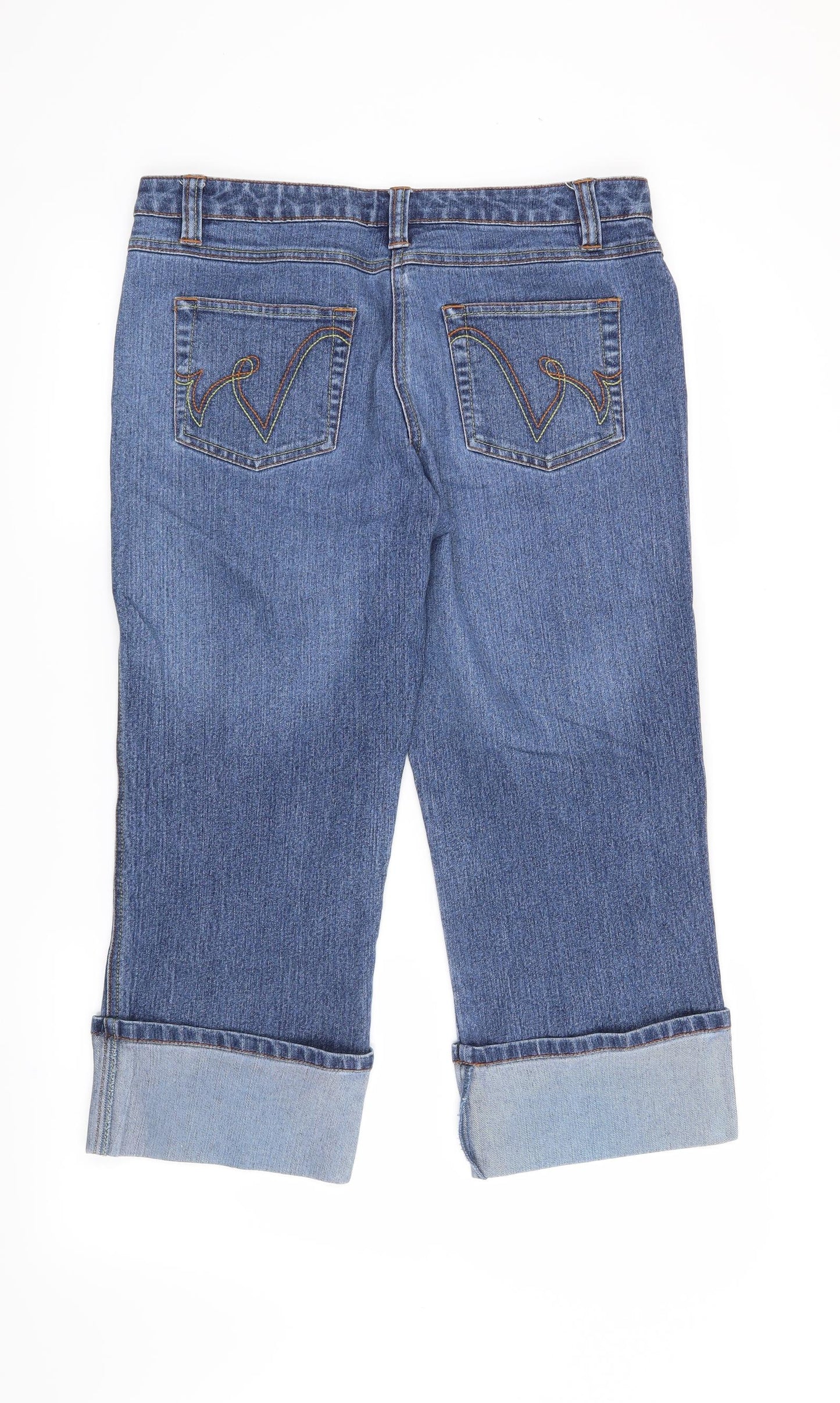 George Womens Blue   Cropped Jeans Size 12 L22 in