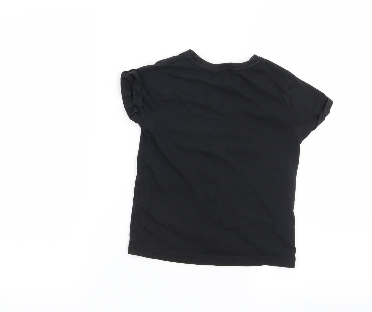 George Boys Black   Basic T-Shirt Size 5-6 Years  - Win
