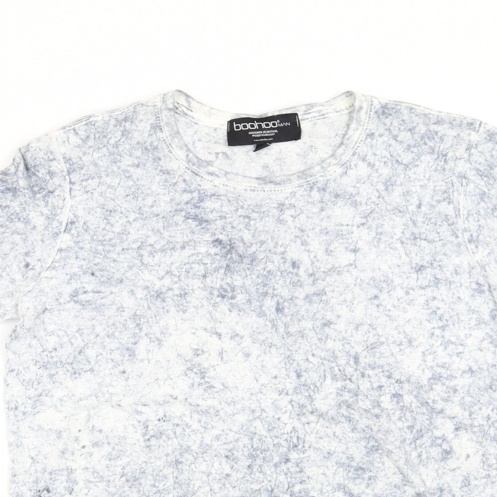 Boohoo Mens Blue    T-Shirt Size S