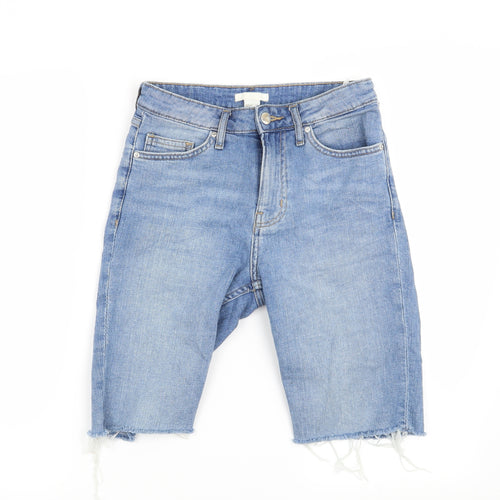 H&M Womens Blue   Cut-Off Shorts Size 6