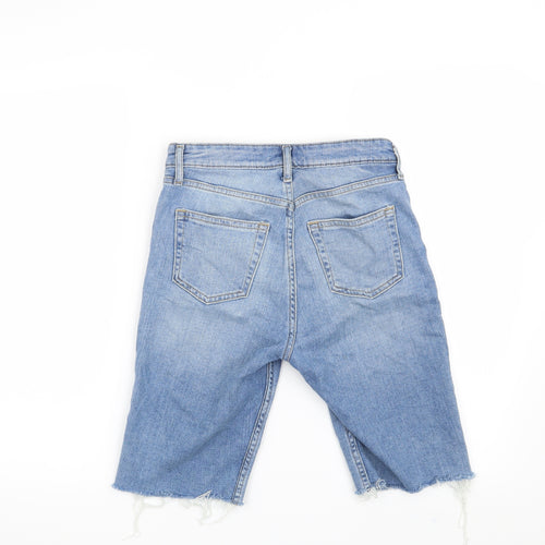 H&M Womens Blue   Cut-Off Shorts Size 6