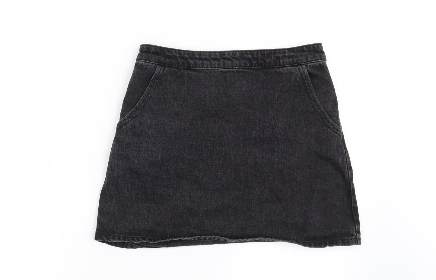 Topshop Womens Black   Mini Skirt Size 28 in