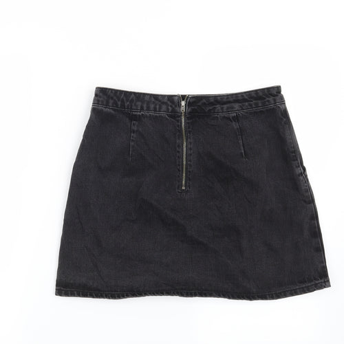 Topshop Womens Black   Mini Skirt Size 28 in
