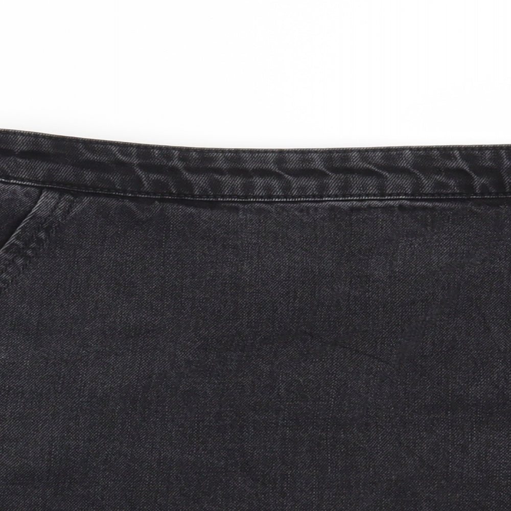 Topshop Womens Black   Mini Skirt Size 28 in