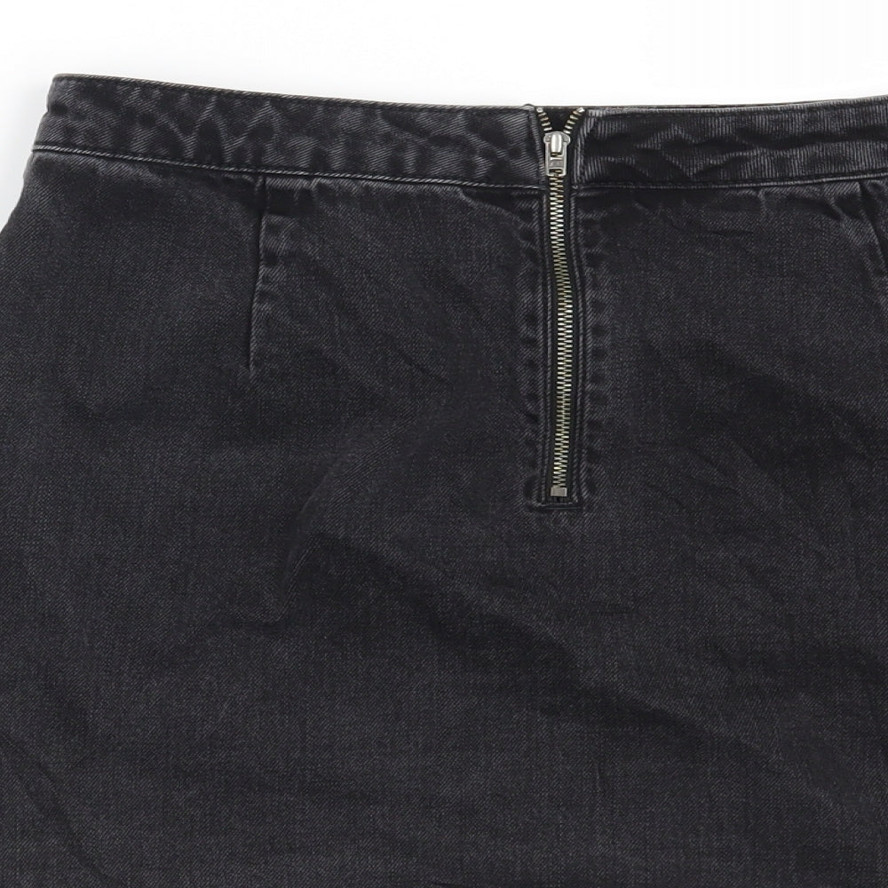 Topshop Womens Black   Mini Skirt Size 28 in