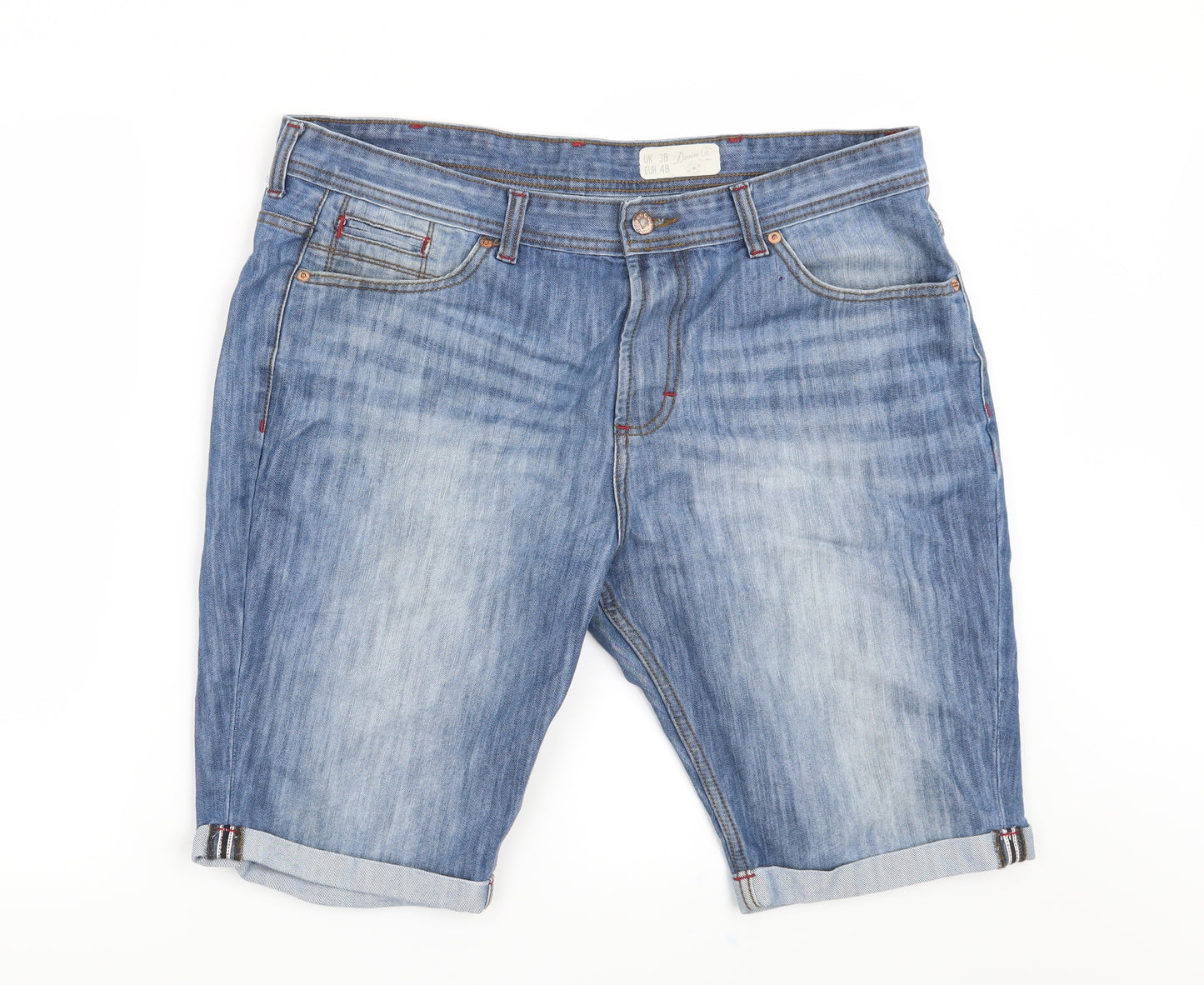 Denim CO Mens Blue   Biker Shorts Size 38 in