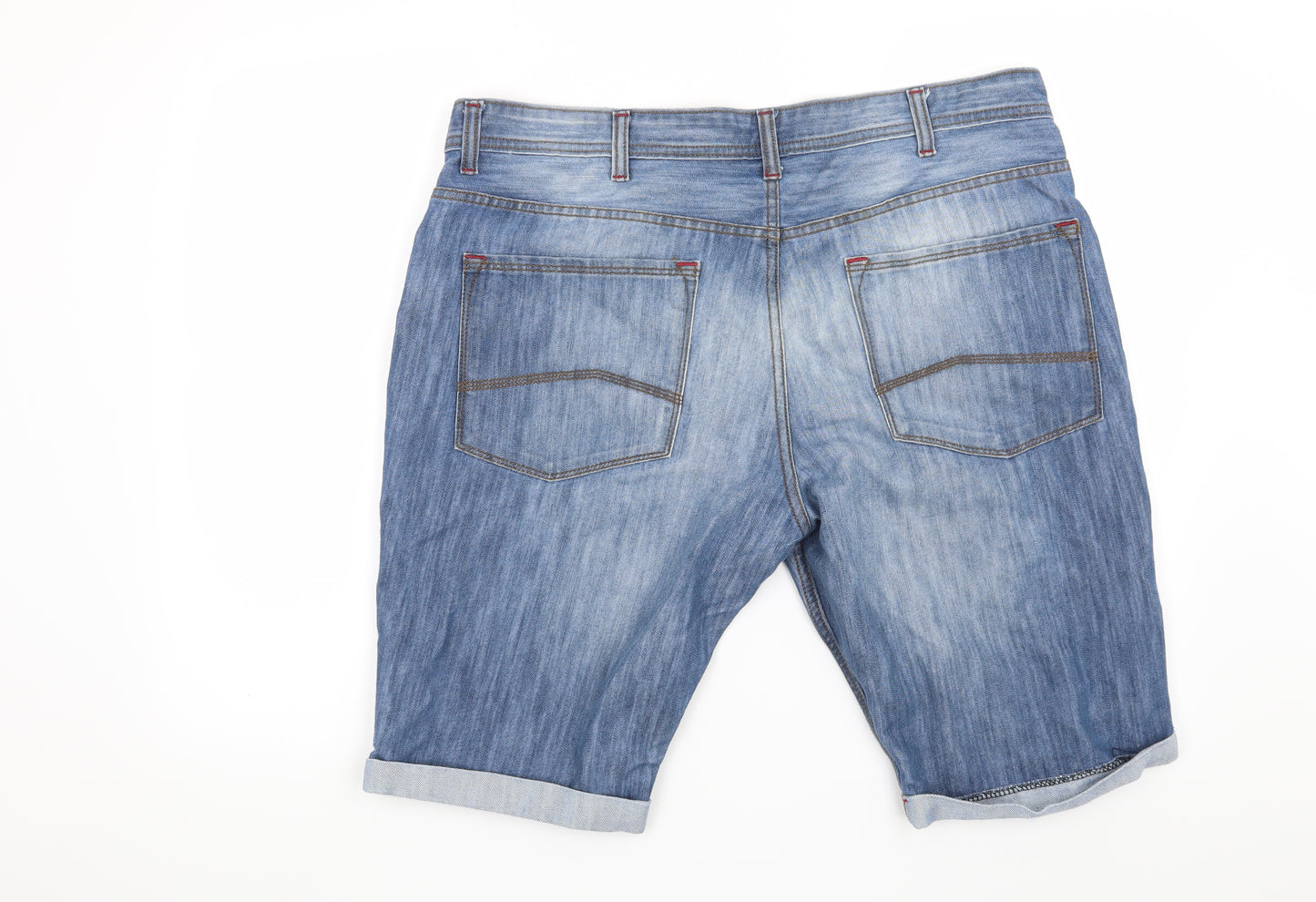 Denim CO Mens Blue   Biker Shorts Size 38 in