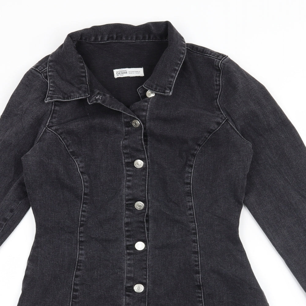 TRF  Womens Black   Shirt Dress  Size M