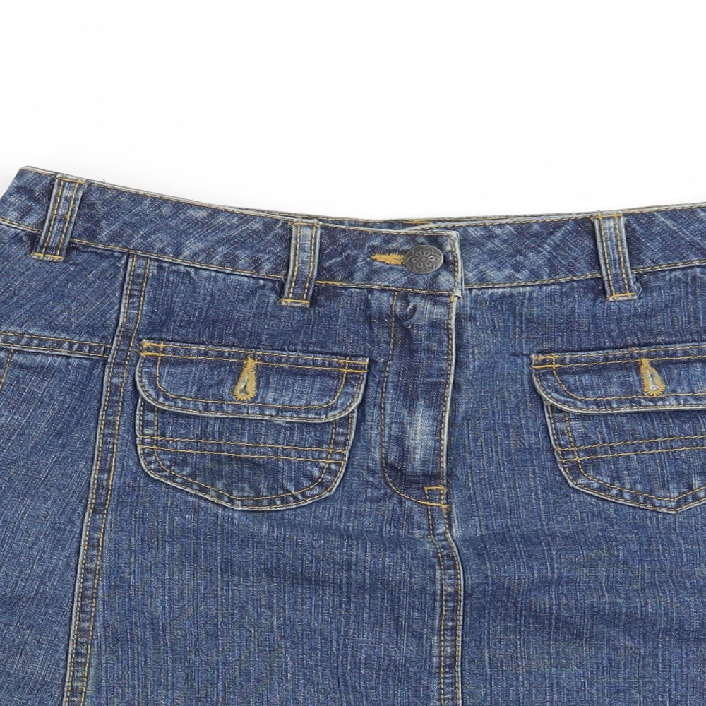 Preworn Girls Blue   Mini Skirt Size 14 Years