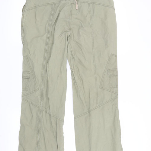 Preworn Womens Green   Cargo Trousers Size 10 L27 in