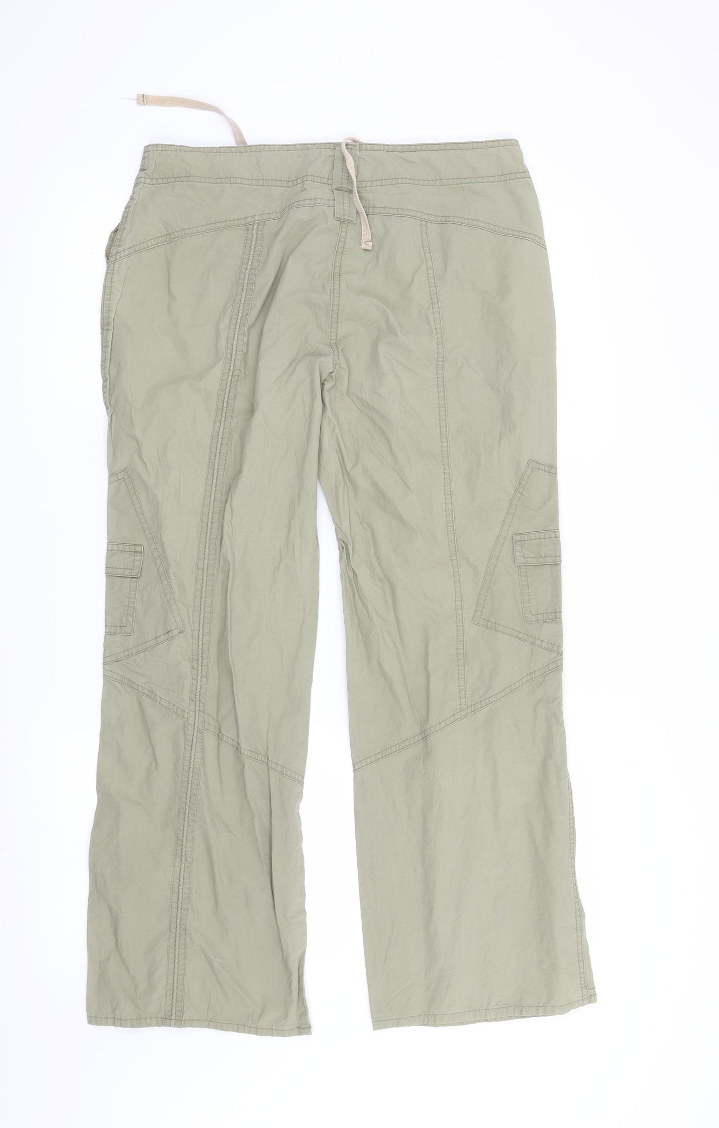 Preworn Womens Green   Cargo Trousers Size 10 L27 in