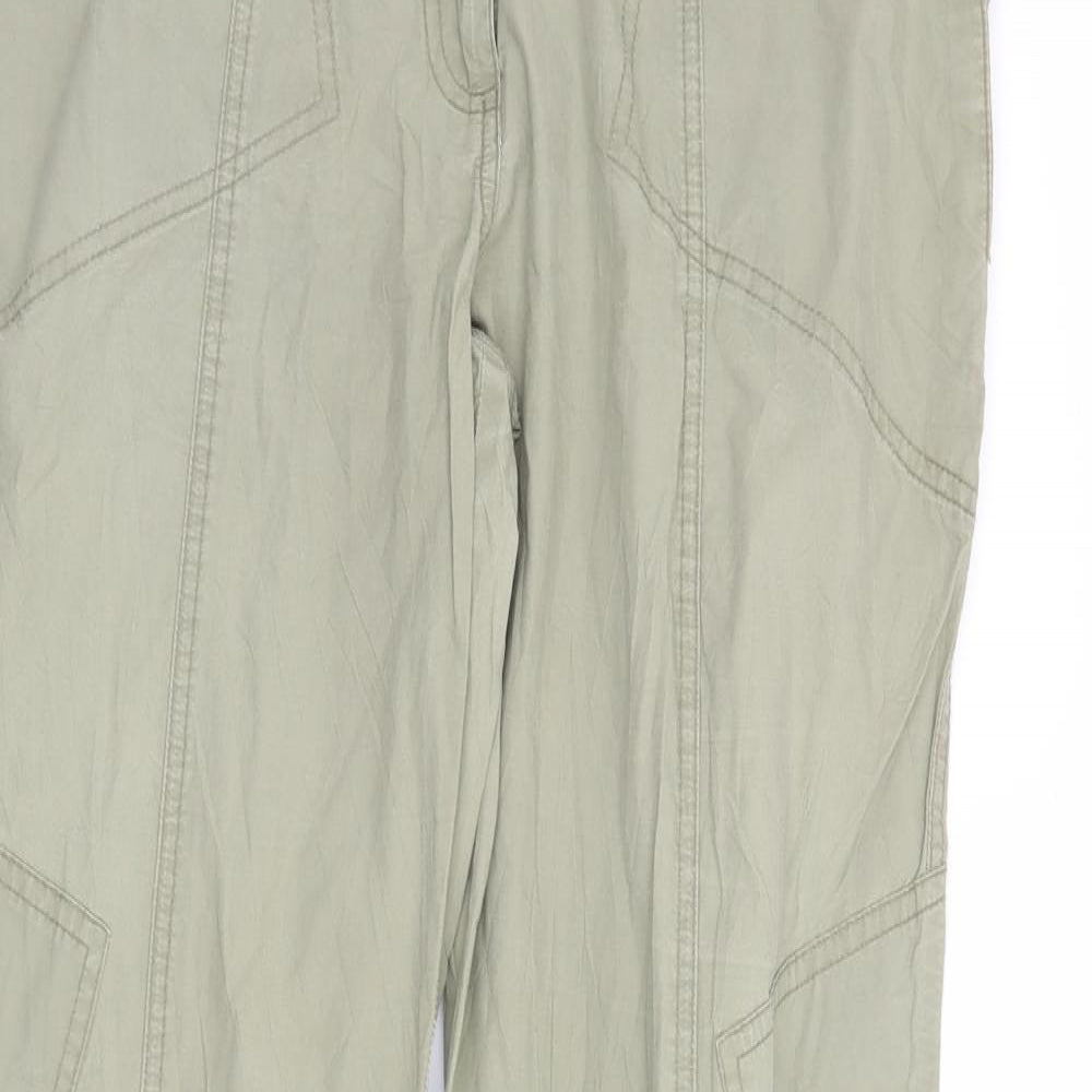 Preworn Womens Green   Cargo Trousers Size 10 L27 in