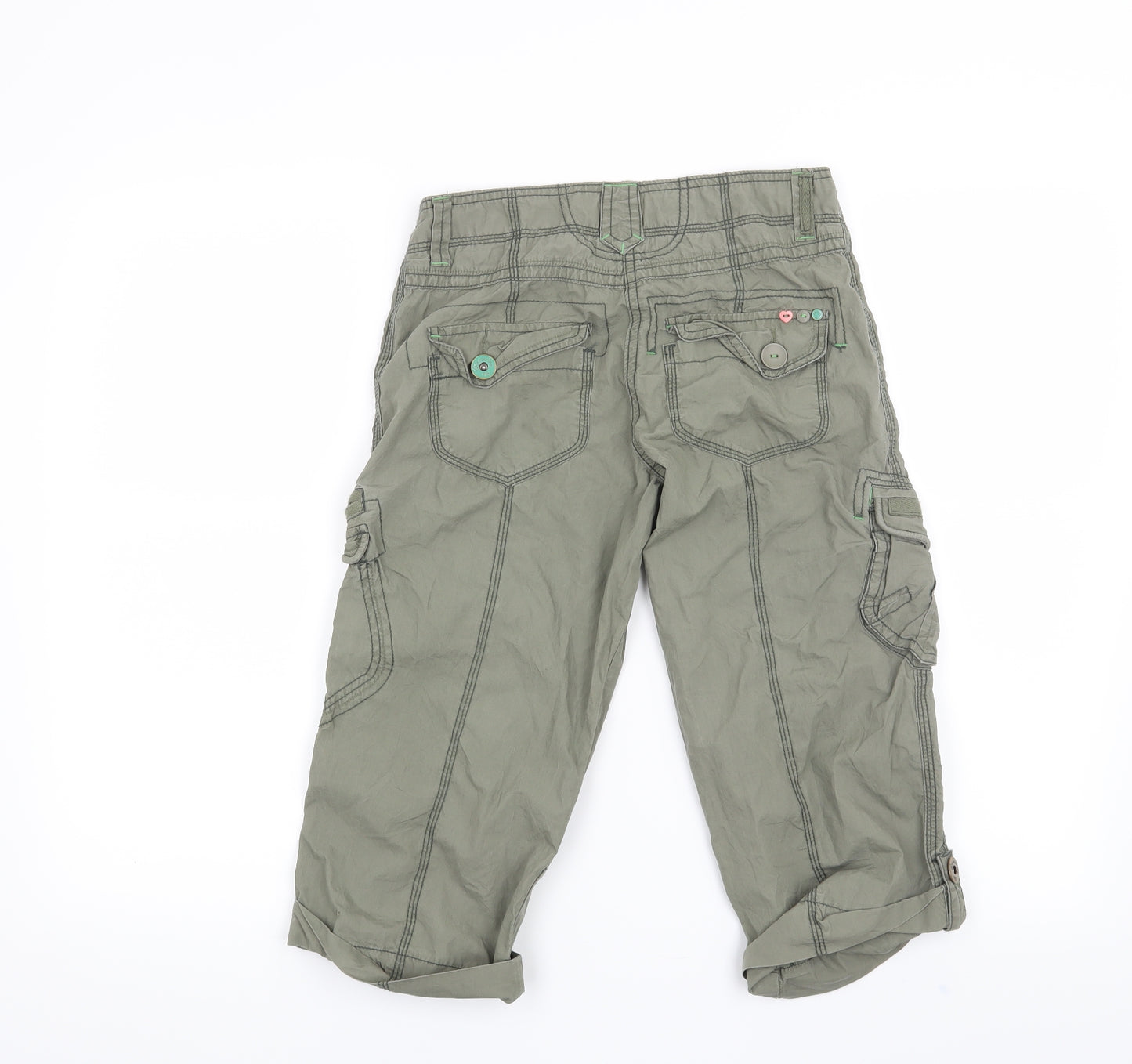 New Look Girls Green   Cropped Trousers Size 12 Years