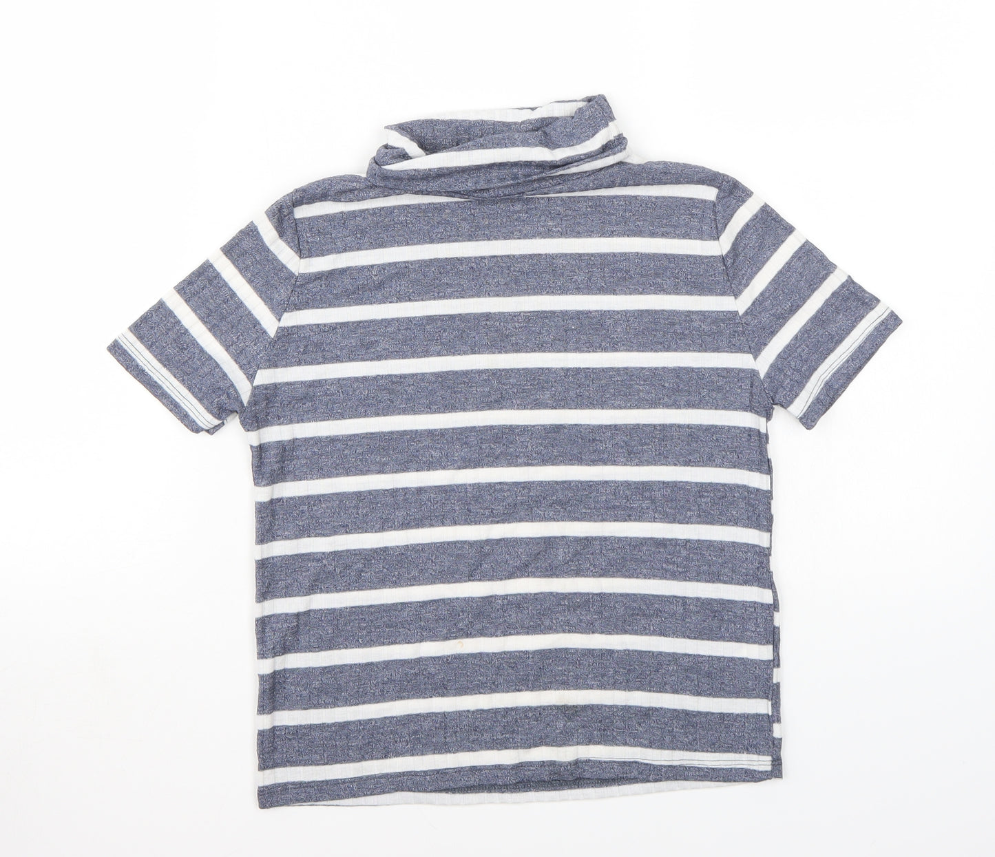 Riverisland Girls Blue Striped  Basic T-Shirt Size 9-10 Years