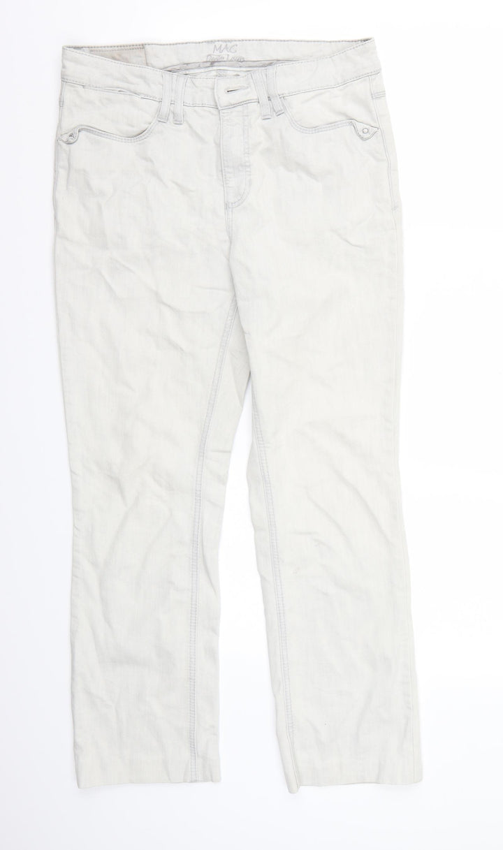 Mac Womens Grey Straight Jeans Size 30 L27 in