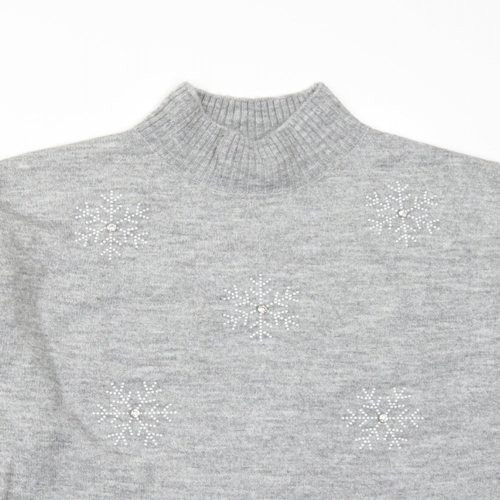 Newlook Womens Grey   Pullover Jumper Size L
