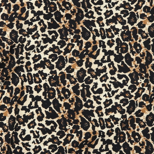 Oscar B Womens Brown Animal Print  Cardigan Jumper Size 22