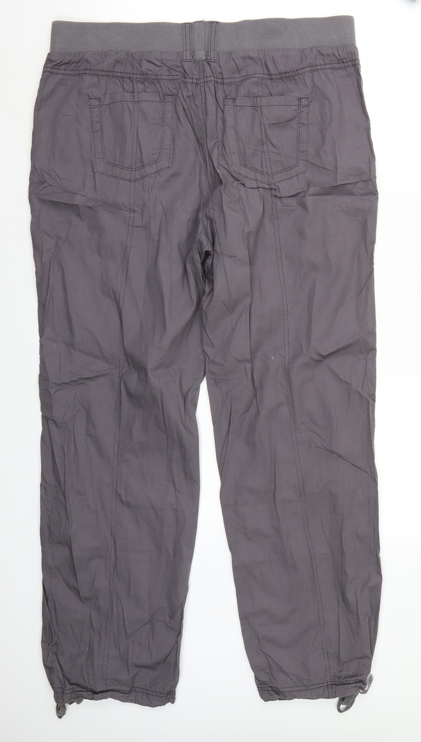 George Womens Grey   Trousers  Size 16 L30 in