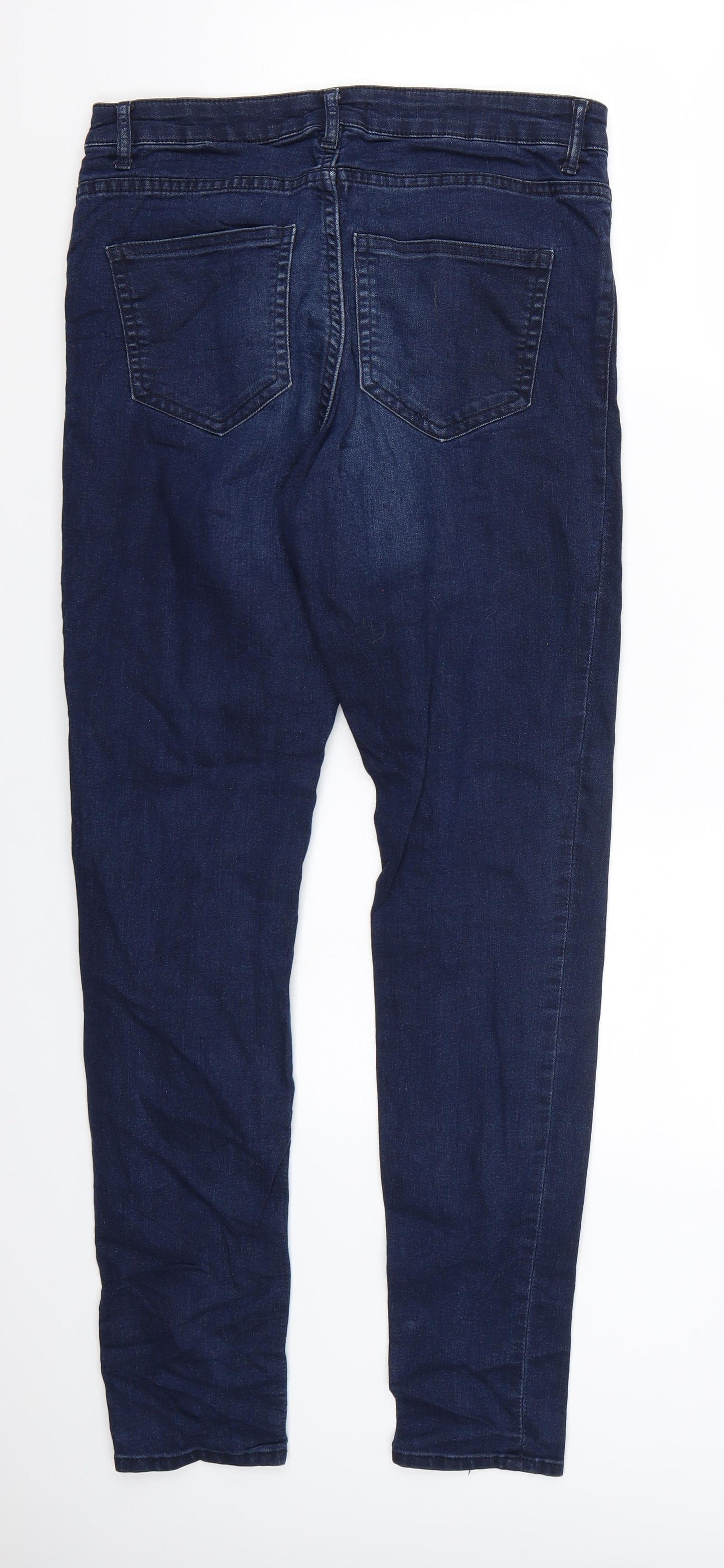 H&M Womens Blue   Straight Jeans Size 8 L30 in