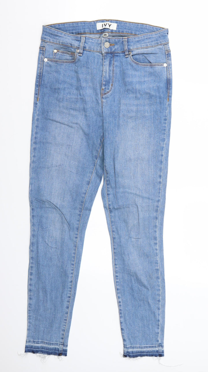 Ivy Womens Blue Skinny Jeans Size 26 L29 in