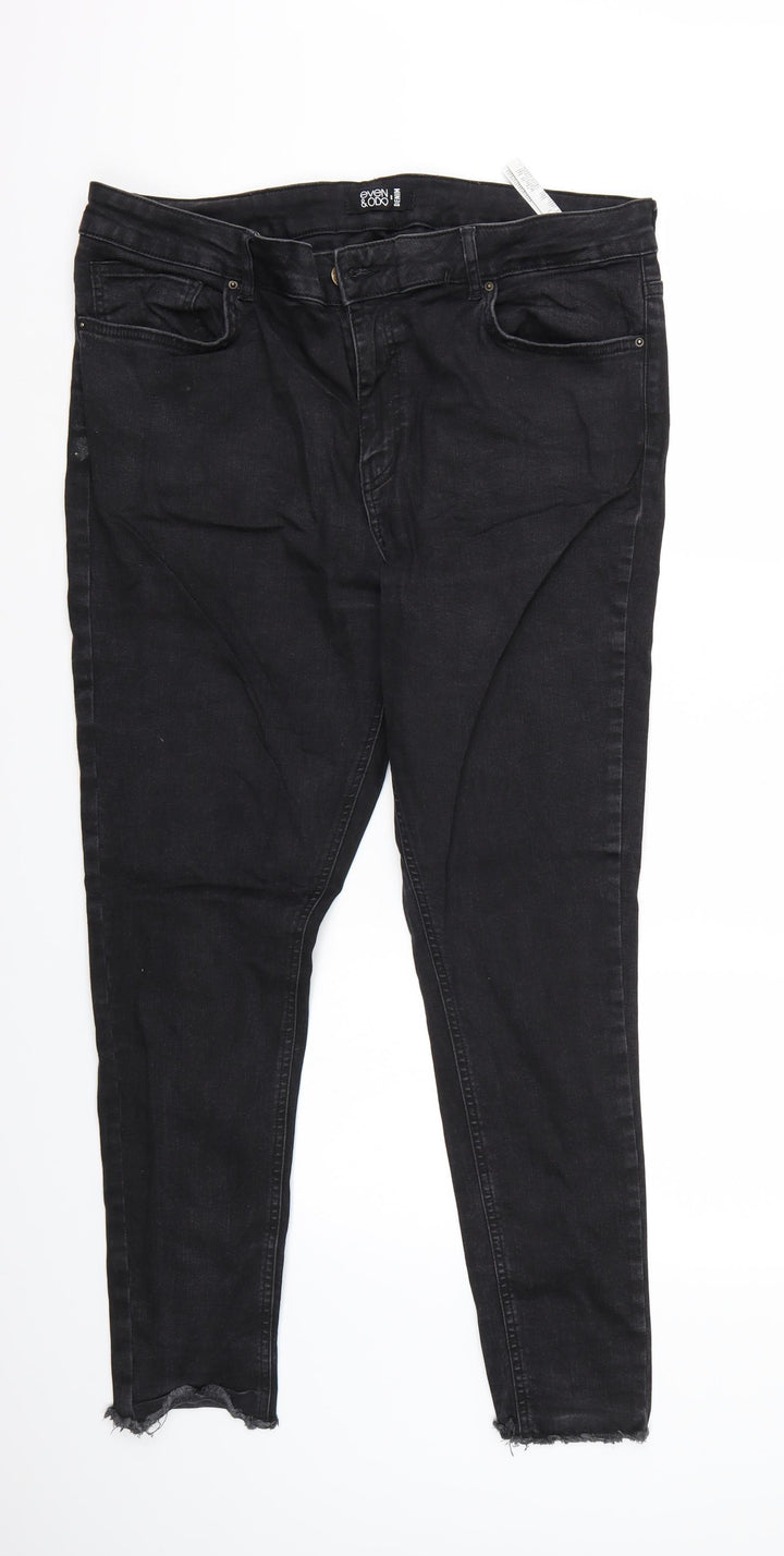 Even & Odd Womens Black   Straight Jeans Size 36 L28 in