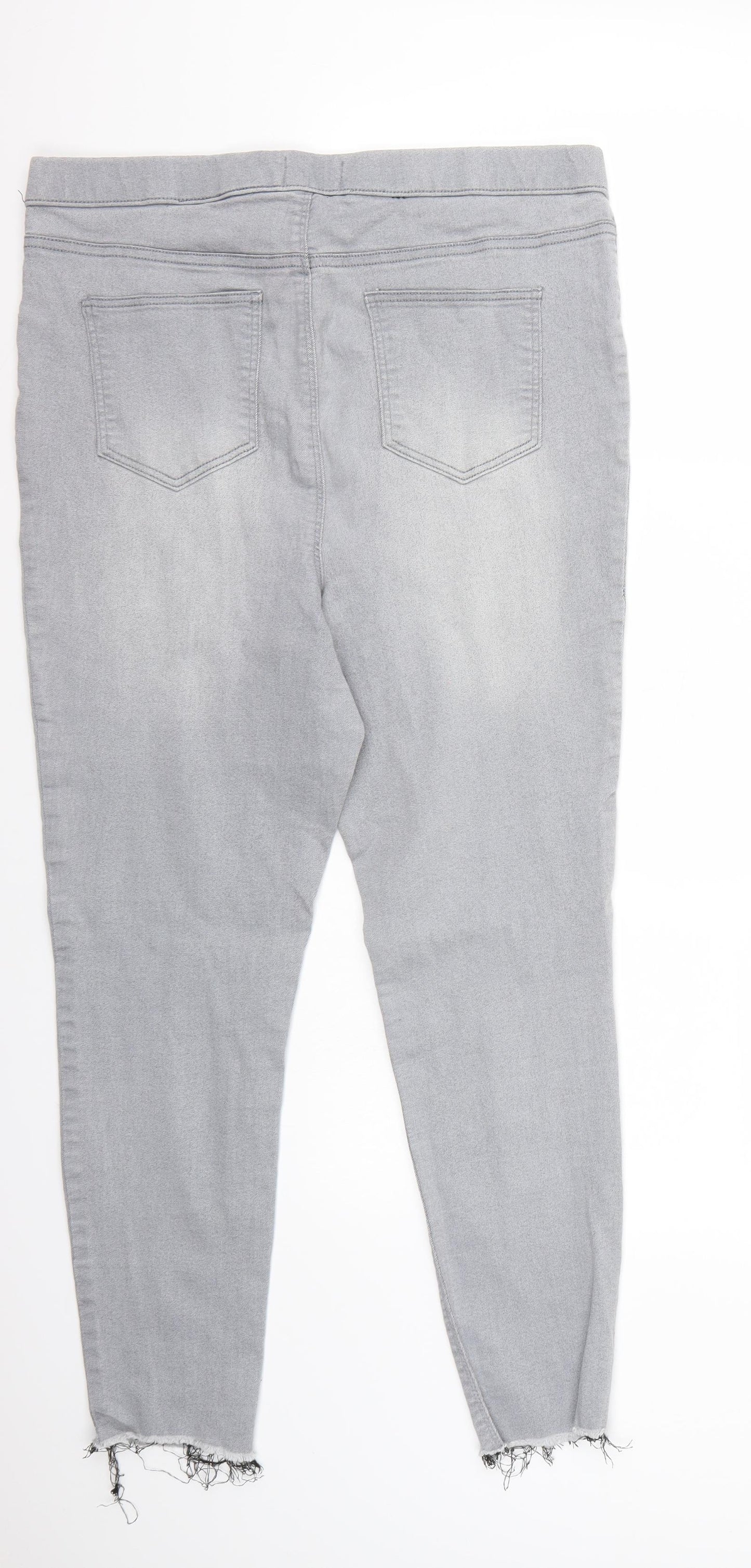 &denim Womens Grey   Cropped Jeans Size 16 L25 in