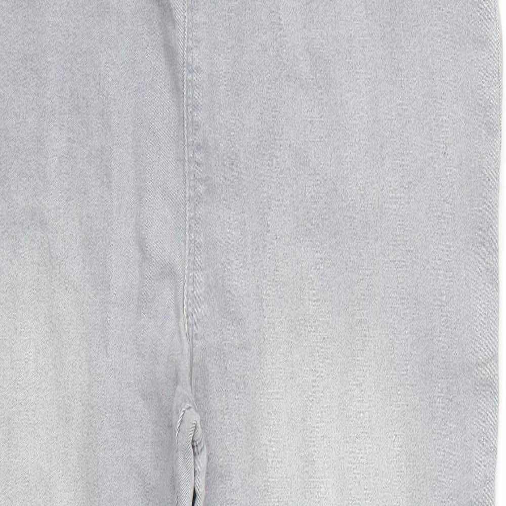 &denim Womens Grey   Cropped Jeans Size 16 L25 in