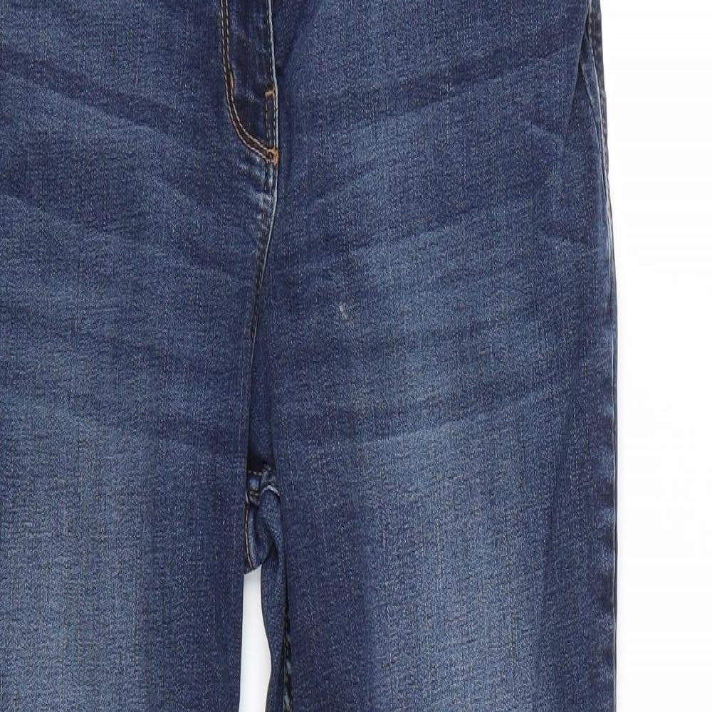 Nutmeg Womens Blue   Cropped Jeans Size 14 L26 in