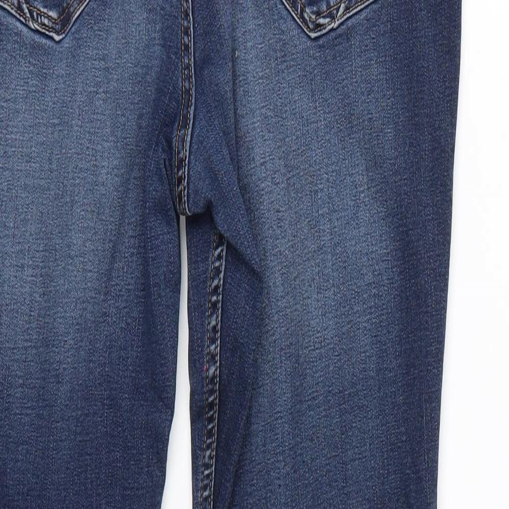 Nutmeg Womens Blue   Cropped Jeans Size 14 L26 in
