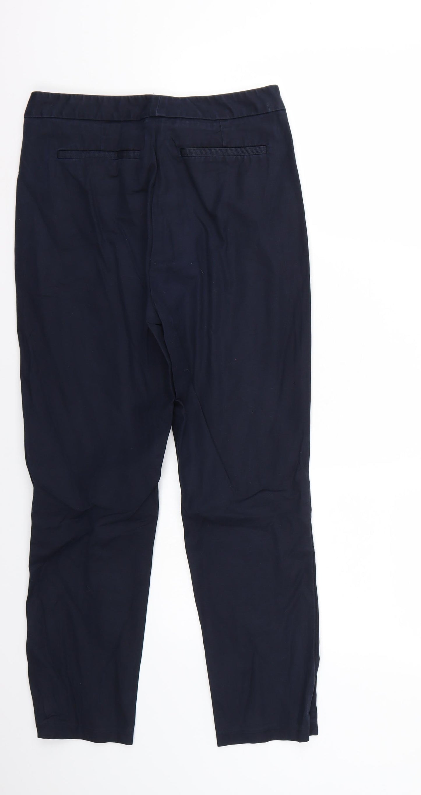 Marks and Spencer Womens Blue   Cropped Trousers Size 12 L26 in