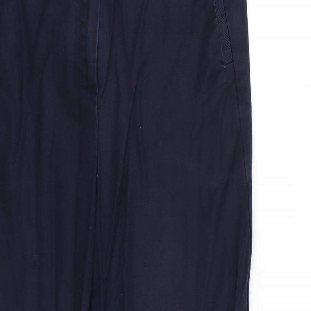 Marks and Spencer Womens Blue   Cropped Trousers Size 12 L26 in