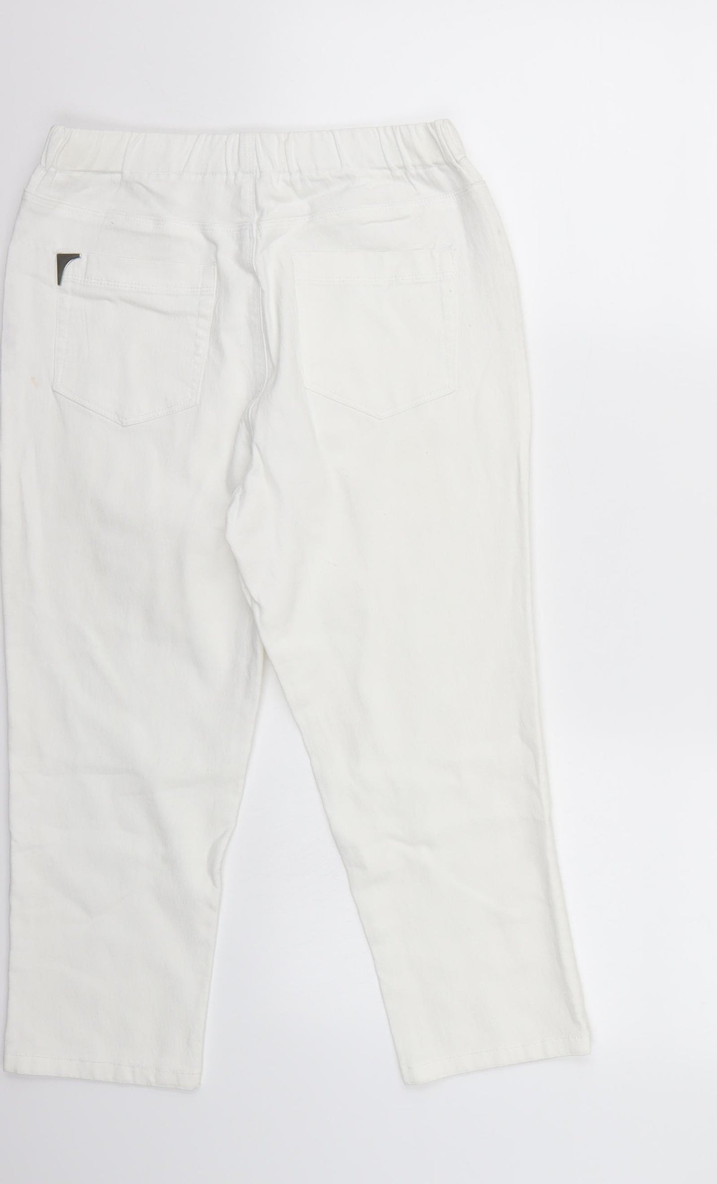 KATE Womens White   Cropped Jeans Size 26 L21 in