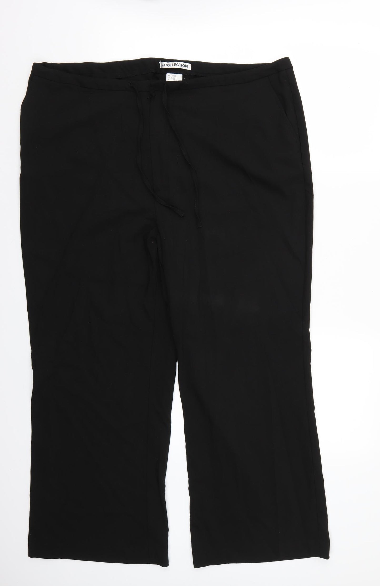 Collection Womens Black   Trousers  Size 20 L27 in