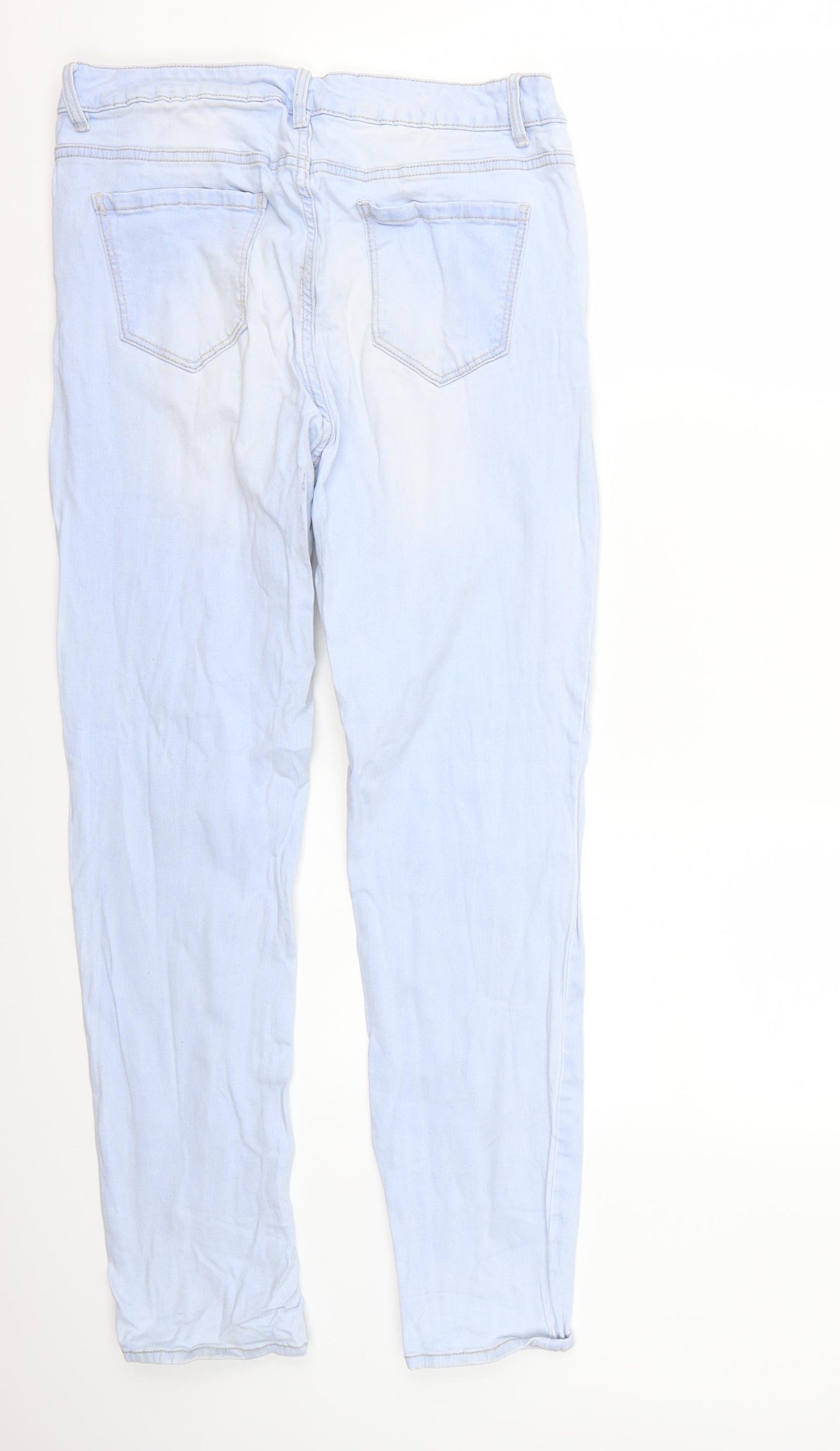 Preworn Womens Blue   Skinny Jeans Size 14 L29 in